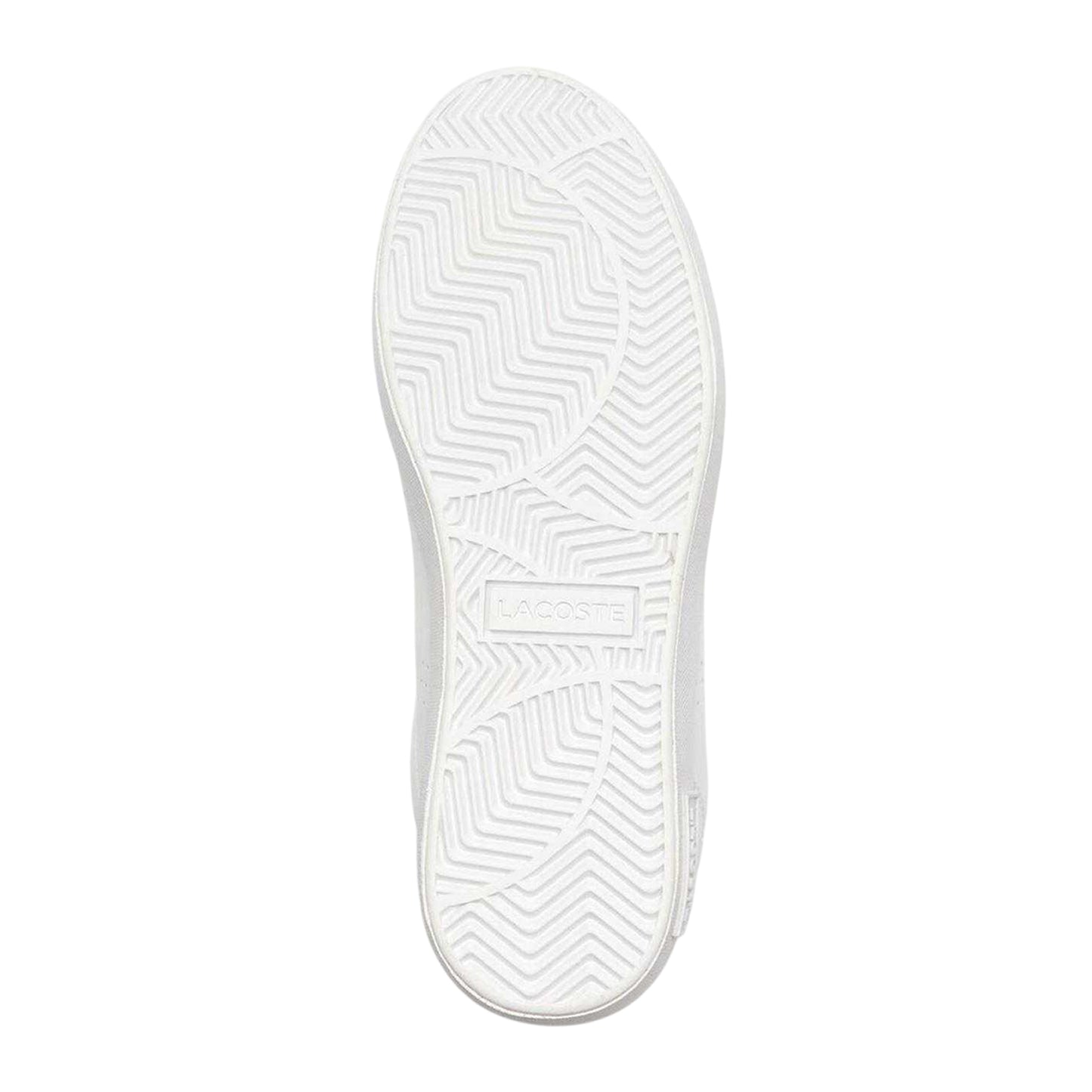White-Gold - Pack Shot - Lacoste Womens-Ladies Powercourt 2.0 Leather Trainers