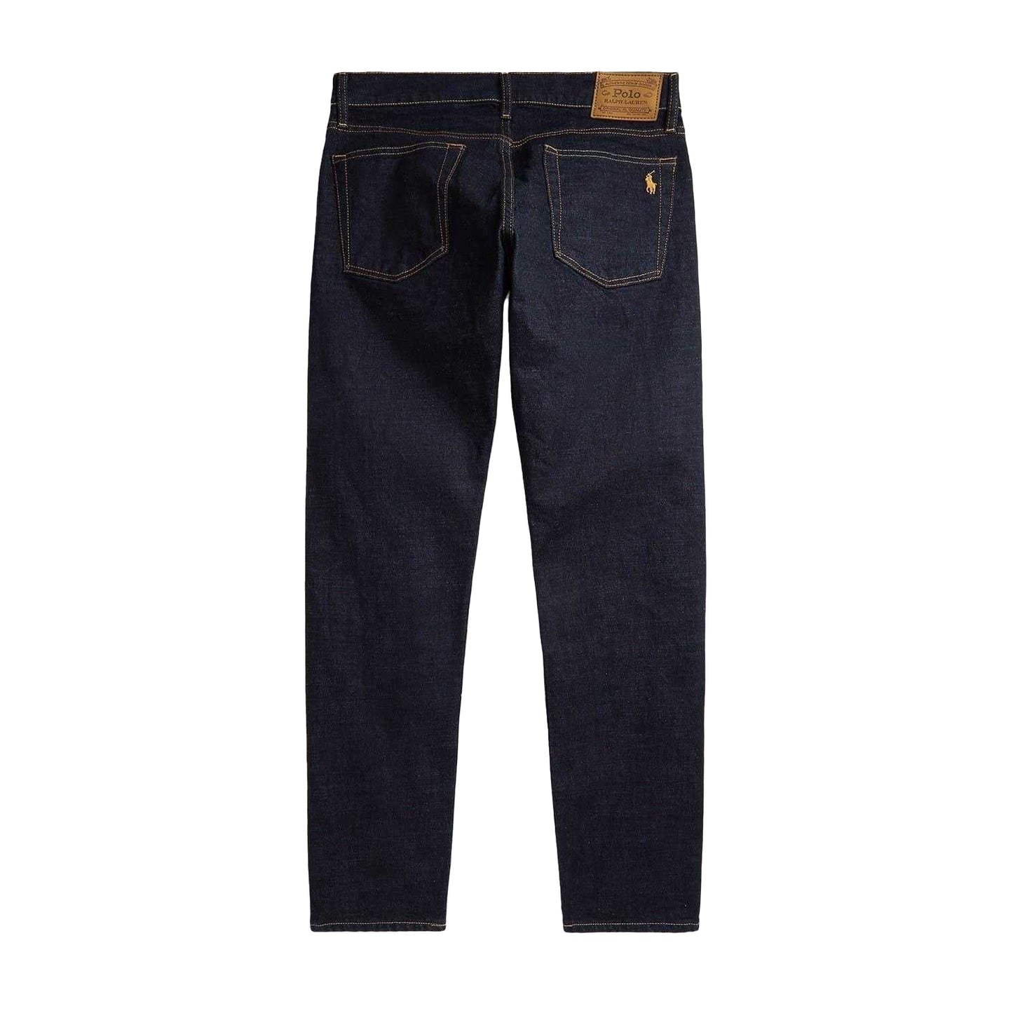 Blue - Back - Ralph Lauren Mens Polo Stretch-Cotton Denim Straight Jeans