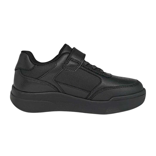 Black - Front - Pretty Green Childrens-Kids Welwyn Single Strap School Shoes