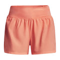 Pink - Front - Under Armour Womens-Ladies Run Stamina Shorts