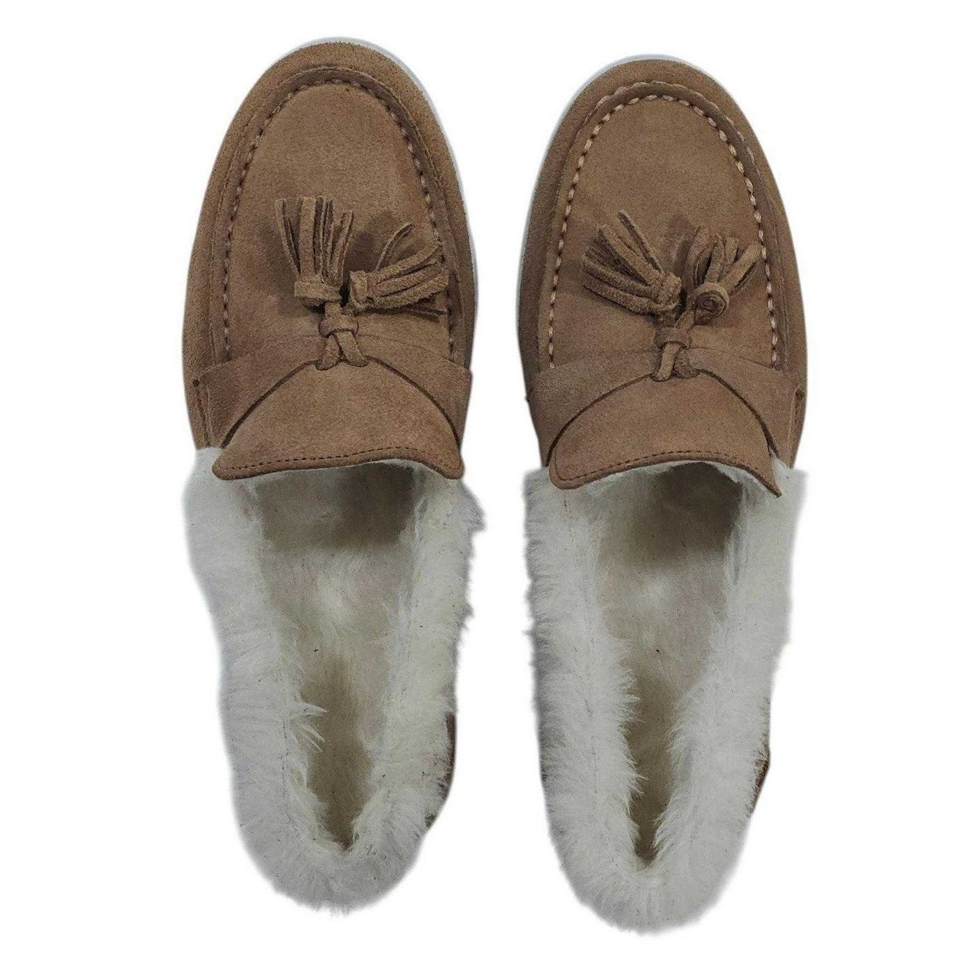 Cognac - Pack Shot - Firetrap Womens-Ladies Loro Suede Flat Boat Shoes