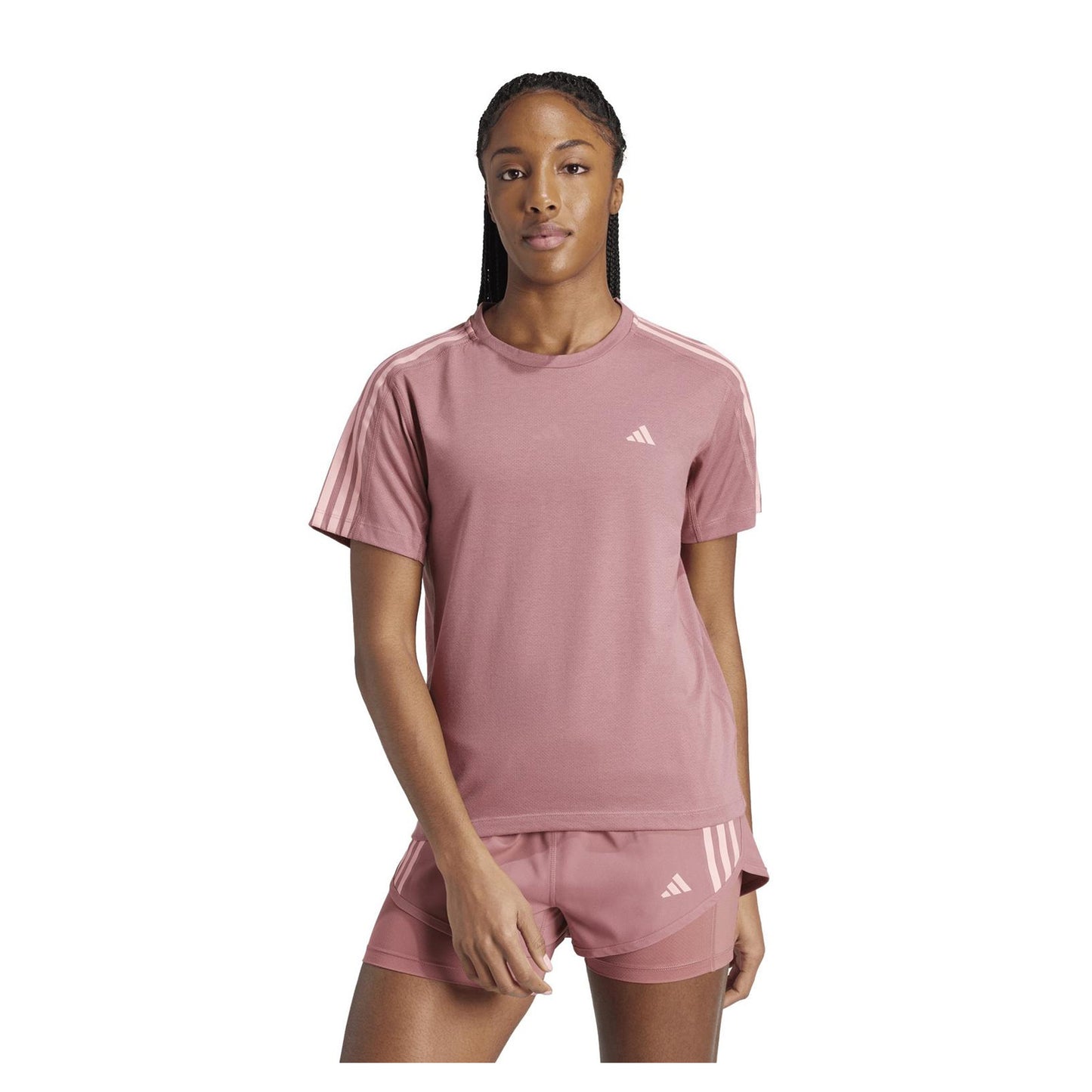 Crimson - Lifestyle - Adidas Womens-Ladies Own The Run T-Shirt