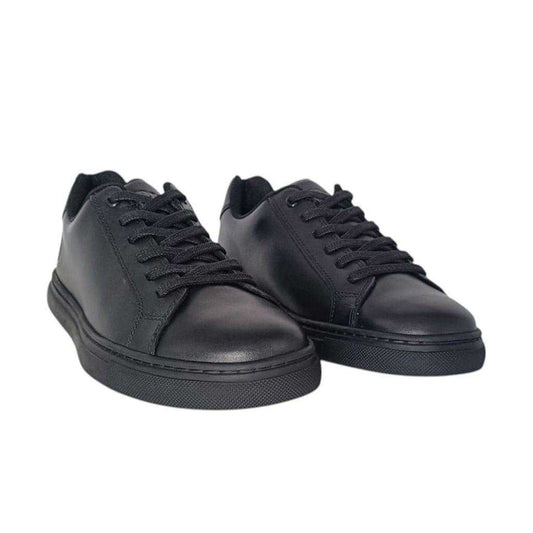 Black - Front - Pretty Green Mens Latham Leather Shoes
