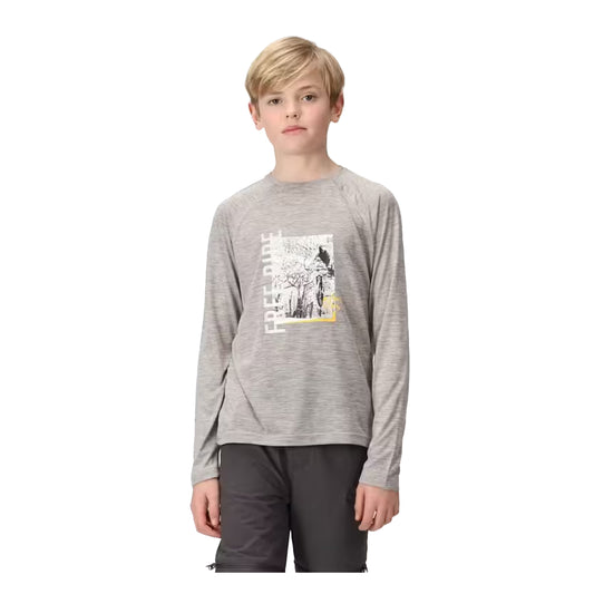 Silver Grey Marl - Front - Regatta Childrens-Kids Burnlee T-Shirt