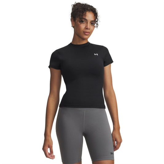 Black - Front - Under Armour Womens-Ladies Motion EMEA Gym Top