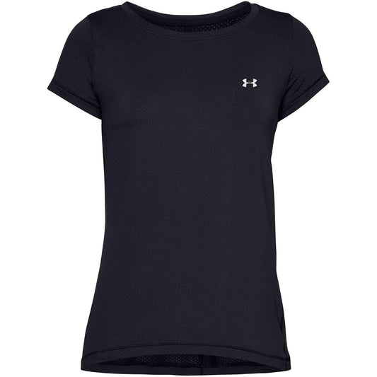 Black - Front - Under Armour Womens-Ladies Performance HeatGear Short-Sleeved Training T-Shirt