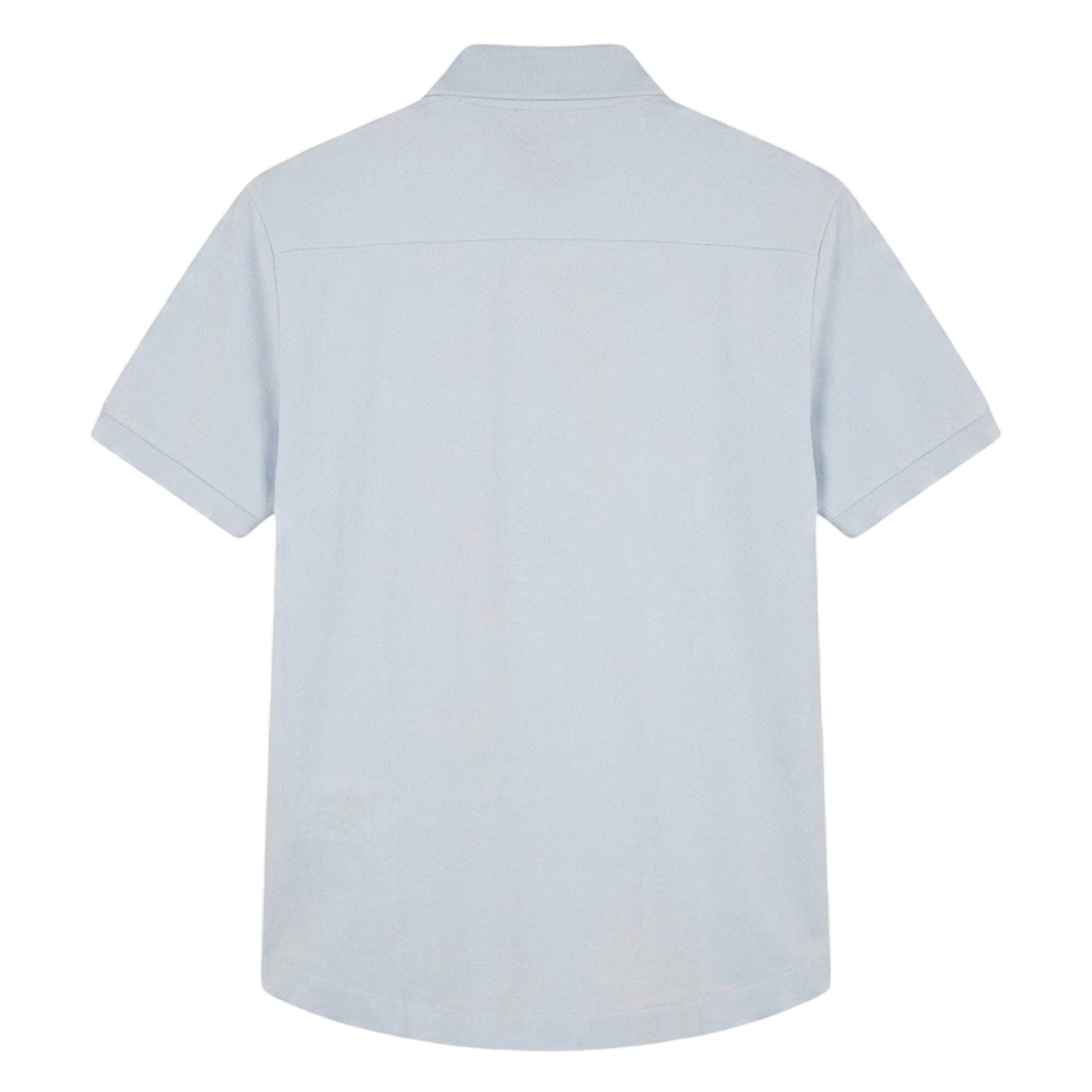 Blue - Back - Lacoste Mens Paris Lettering Regular Polo Shirt