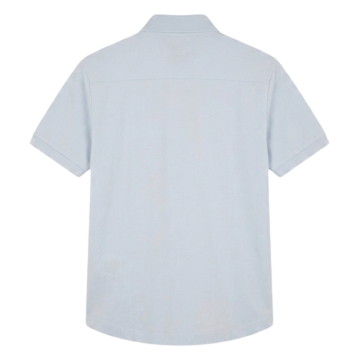 Blue - Back - Lacoste Mens Paris Lettering Regular Polo Shirt