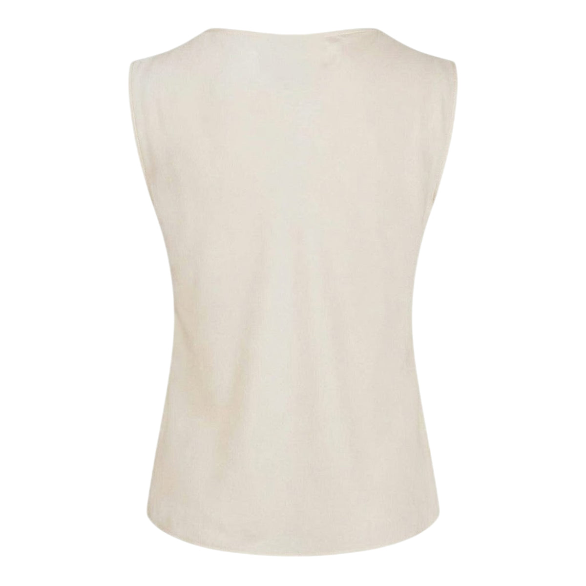 White - Back - Boss Womens-Ladies Shell Cowl Neck Sleeveless Blouse