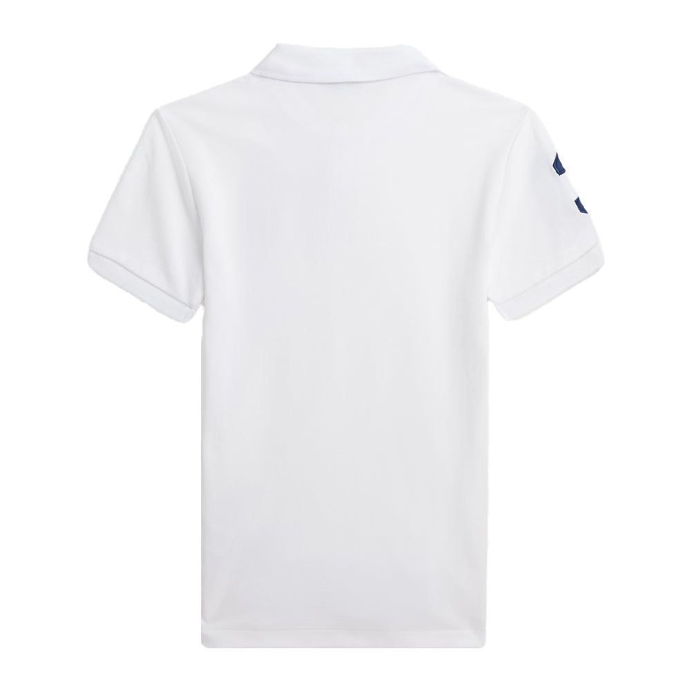 White - Back - Ralph Lauren Childrens-Kids Rugby Polo Shirt