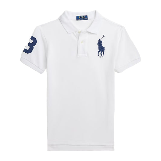White - Front - Ralph Lauren Childrens-Kids Rugby Polo Shirt