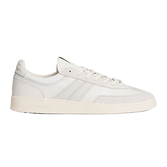 Ecru-Grey - Front - Tommy Jeans Unisex Adult Greenwich Leather Shoes