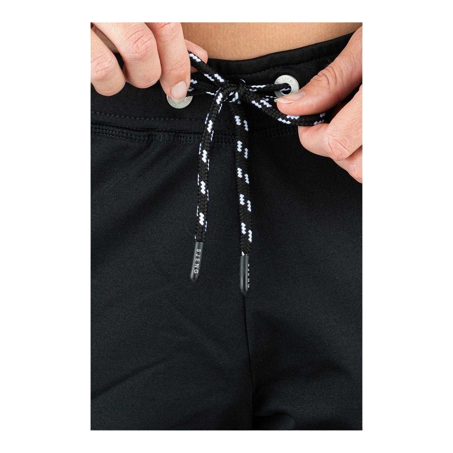 Black - Side - Sjeng Sports Womens-Ladies Montez Tracksuit Bottoms