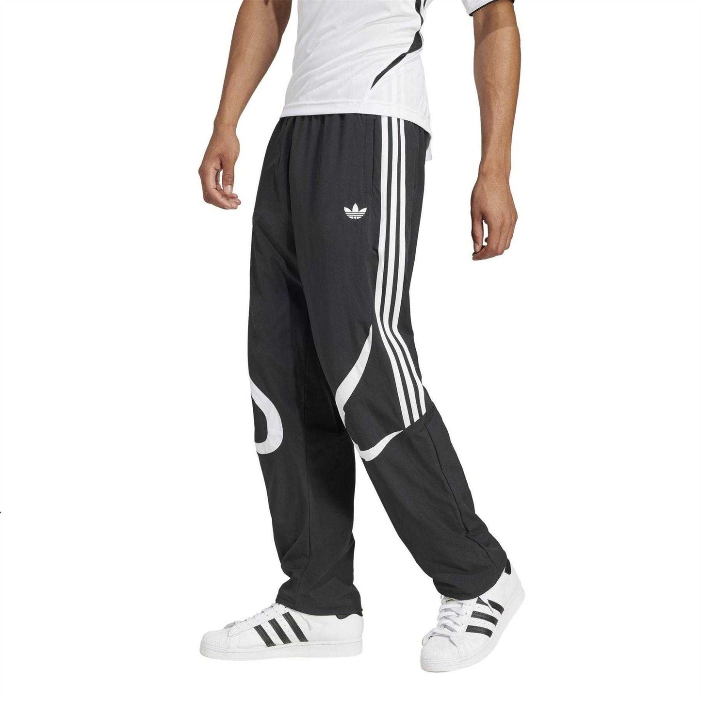 Black - Side - Adidas Mens Teamgeist Casual Joggers