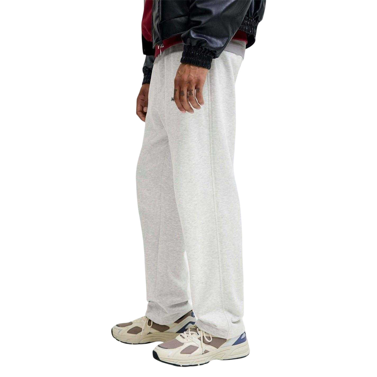 White Melange - Lifestyle - Jack And Jones Mens Relaxed Fit Joggers