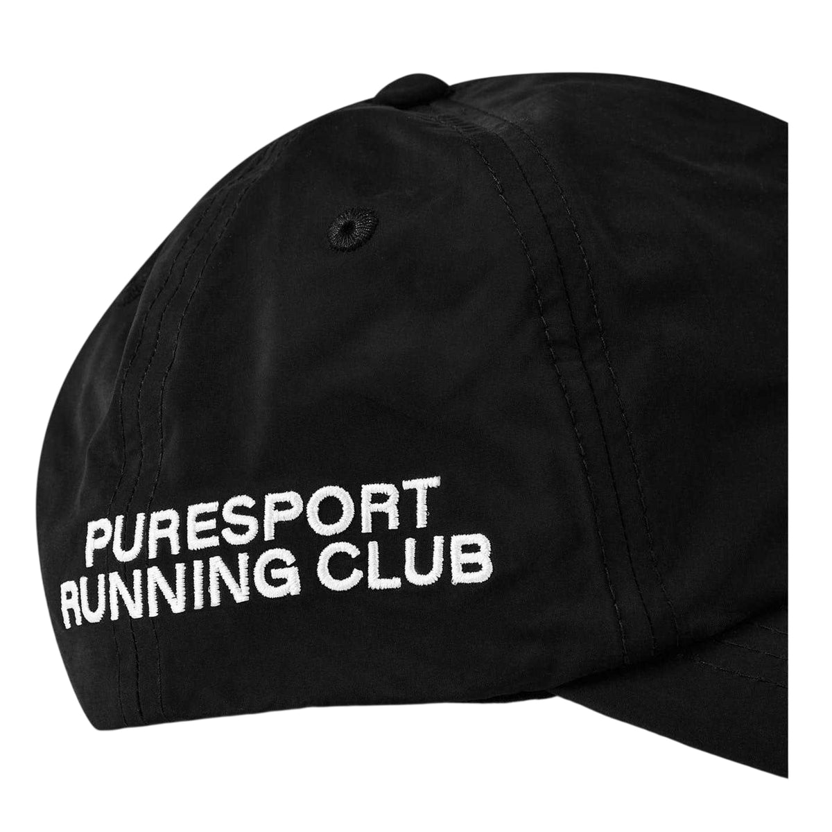 Black - Side - Puresport Club Logo Running Snapback Cap