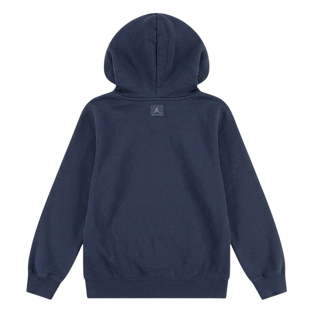 Blue - Back - Nike Childrens-Kids Air Jordan Relaxed Fit Pullover Hoodie