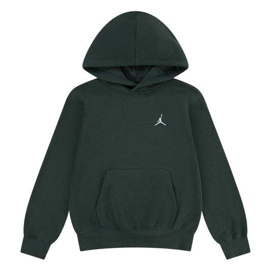 Midnight Green - Front - Nike Childrens-Kids Air Jordan Relaxed Fit Pullover Hoodie