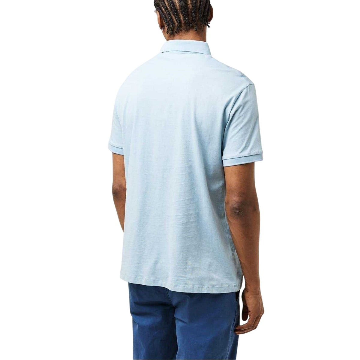 Ash Blue - Pack Shot - Armani Exchange Mens Cotton Polo Shirt