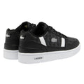 Black-White - Back - Lacoste Childrens-Kids T-Clip Touch Fastening Trainers