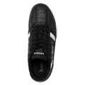 Black-White - Side - Lacoste Childrens-Kids T-Clip Touch Fastening Trainers