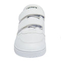 White-Green - Lifestyle - Lacoste Childrens-Kids T-Clip Touch Fastening Trainers