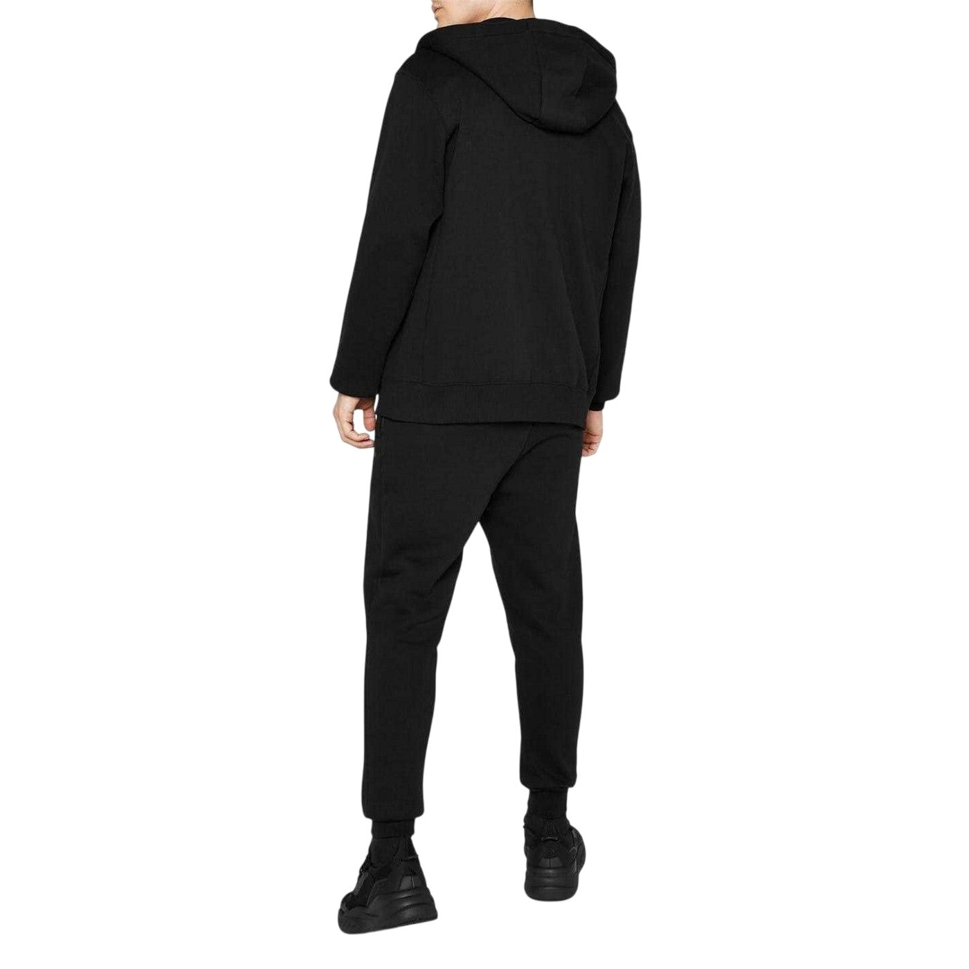 Black - Pack Shot - Lonsdale Mens Fight Jogging Bottoms
