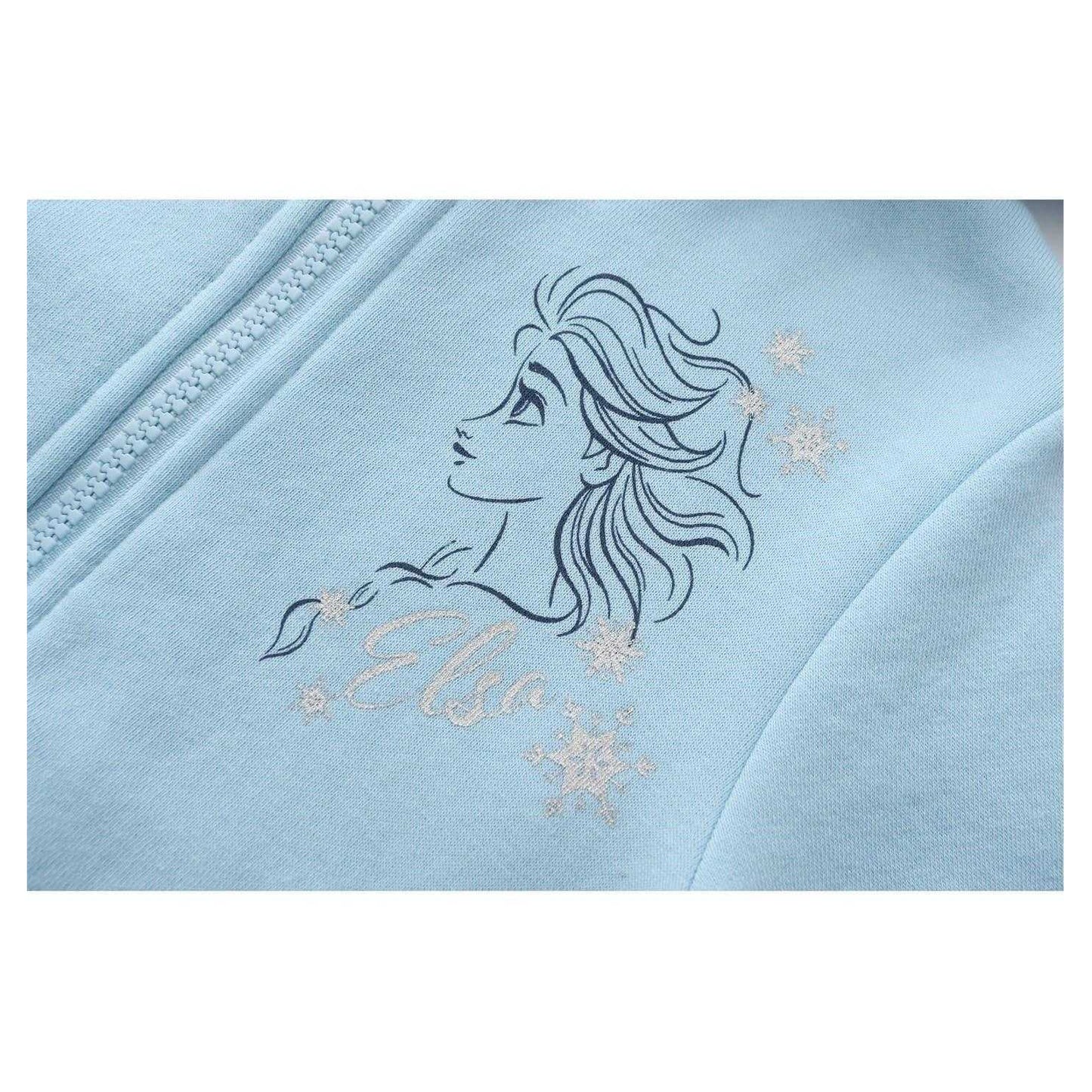 Blue - Lifestyle - Frozen Girls Elsa Hoodie And Joggers Set