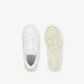 White - Lifestyle - Lacoste Womens-Ladies T-Clip Leather Trainers