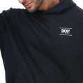 Navy - Side - DKNY Mens Blackwater Logo Hoodie