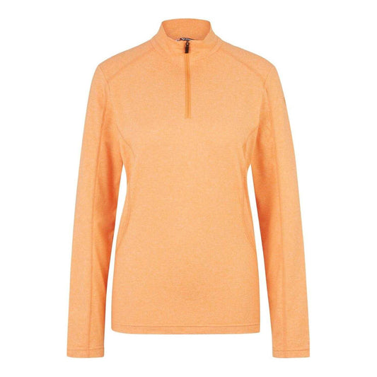 Orange - Front - Ziener Womens-Ladies Jenita Half Zip Raglan Sweatshirt