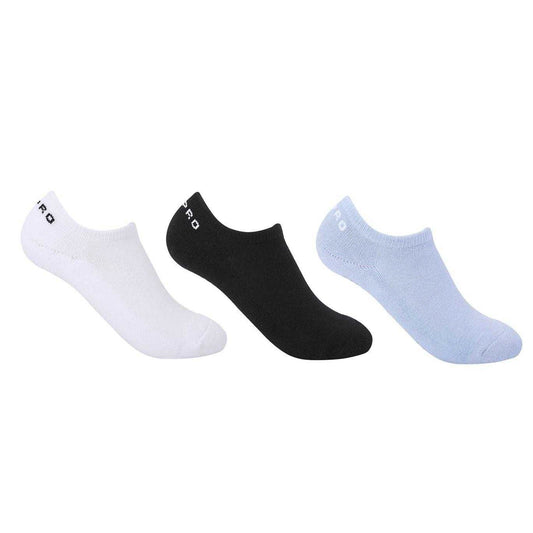 Black-White-Blue - Front - USA Pro Womens-Ladies Studio Socks (Pack of 3)