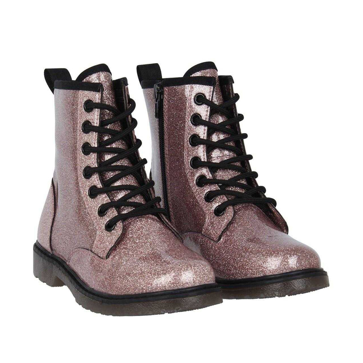 Pink - Pack Shot - Miso Girls Brandi Glitter Ankle Boots