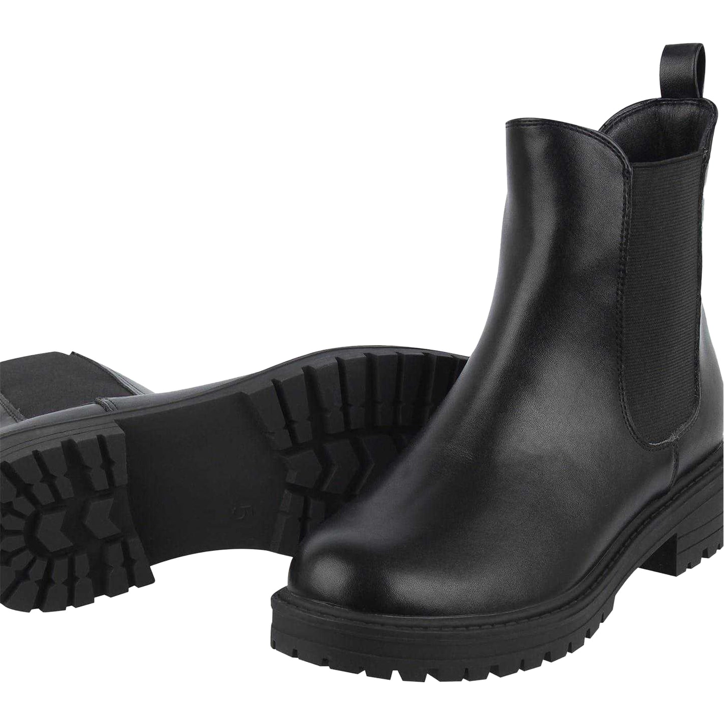 Black - Lifestyle - Miso Womens-Ladies Leather Chelsea Boots