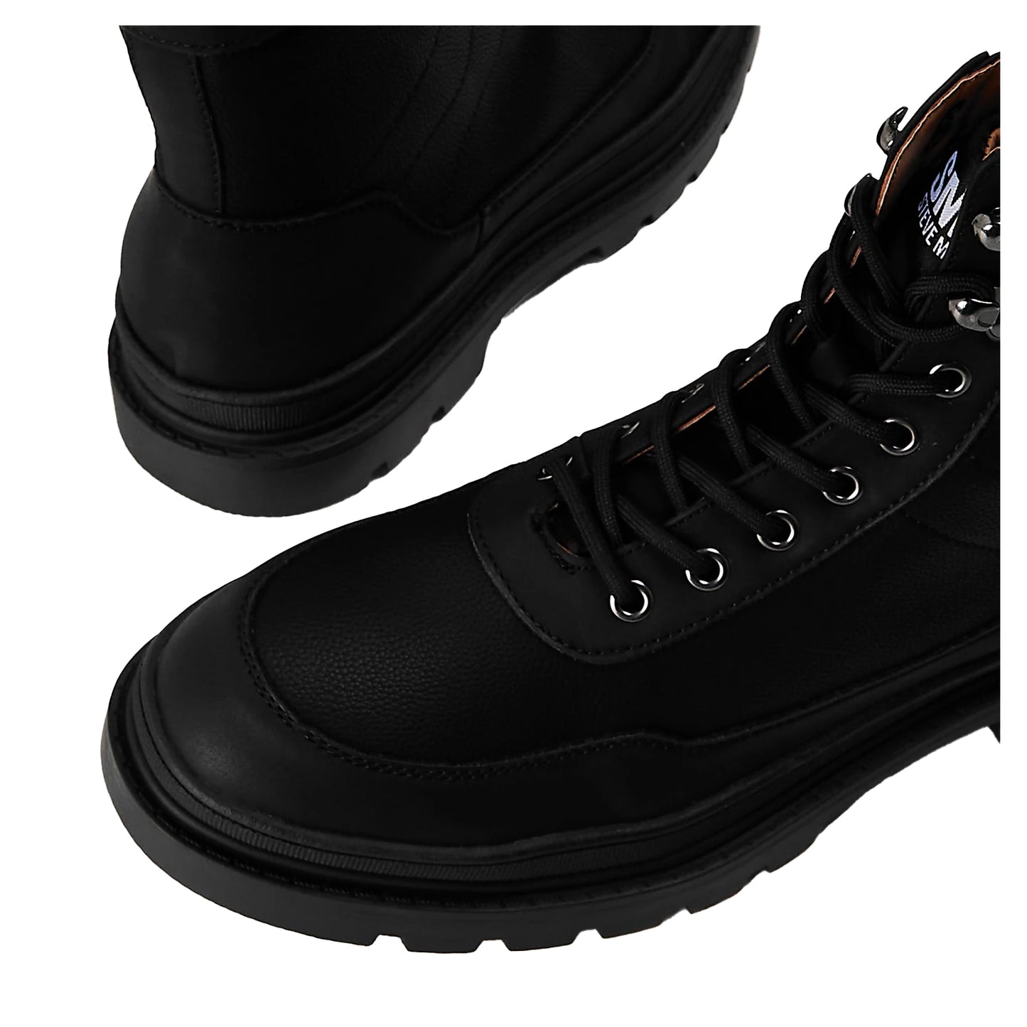 Black - Lifestyle - Steve Madden Mens Hudson Combat Boots