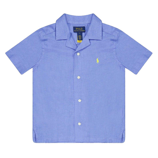 Harbor Mist-Island Paradise - Front - Ralph Lauren Boys Regular Short-Sleeved Polo Shirt