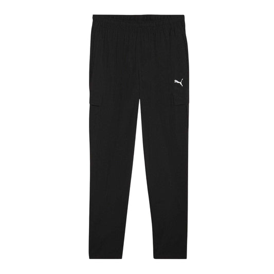 Puma Black - Front - Puma Mens Tad Tech Woven Cargo Jogging Bottoms