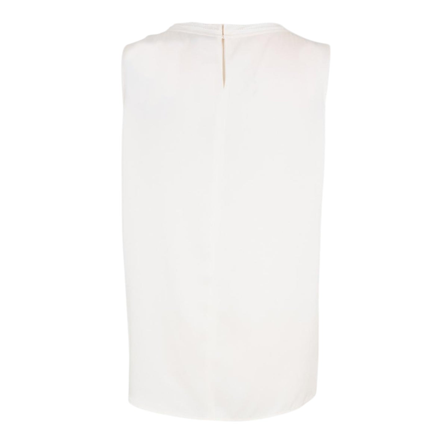 White - Back - Boss Womens-Ladies Jewel Collared Regular Sleeveless Blouse
