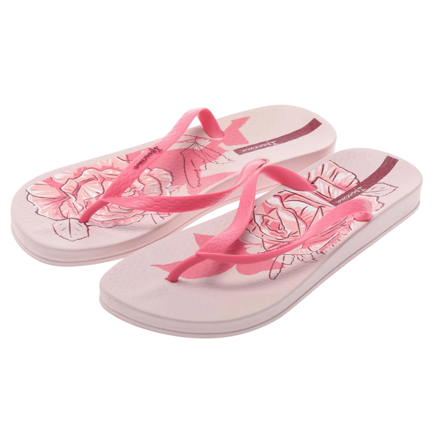 Pink - Pack Shot - Ipanema Womens-Ladies Anatomic Blossom Flip Flops