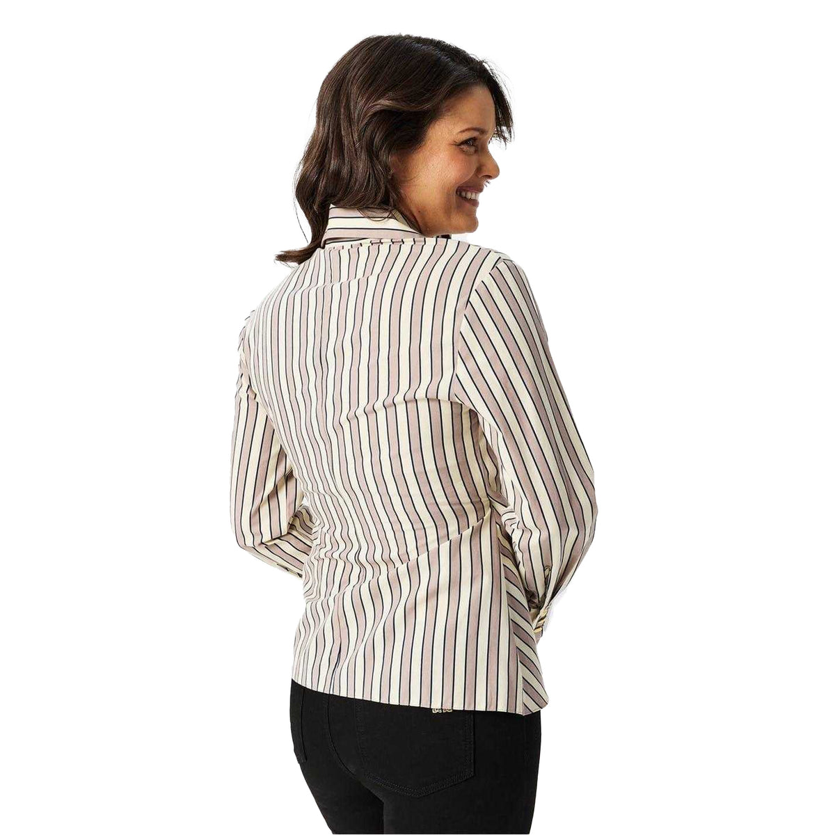 Brown - Lifestyle - Biba Womens-Ladies Striped Shirt