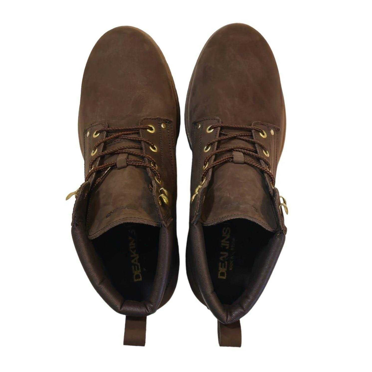 Brown - Lifestyle - Nicholas Deakins Mens Ash Leather Padded Collar Ankle Boots