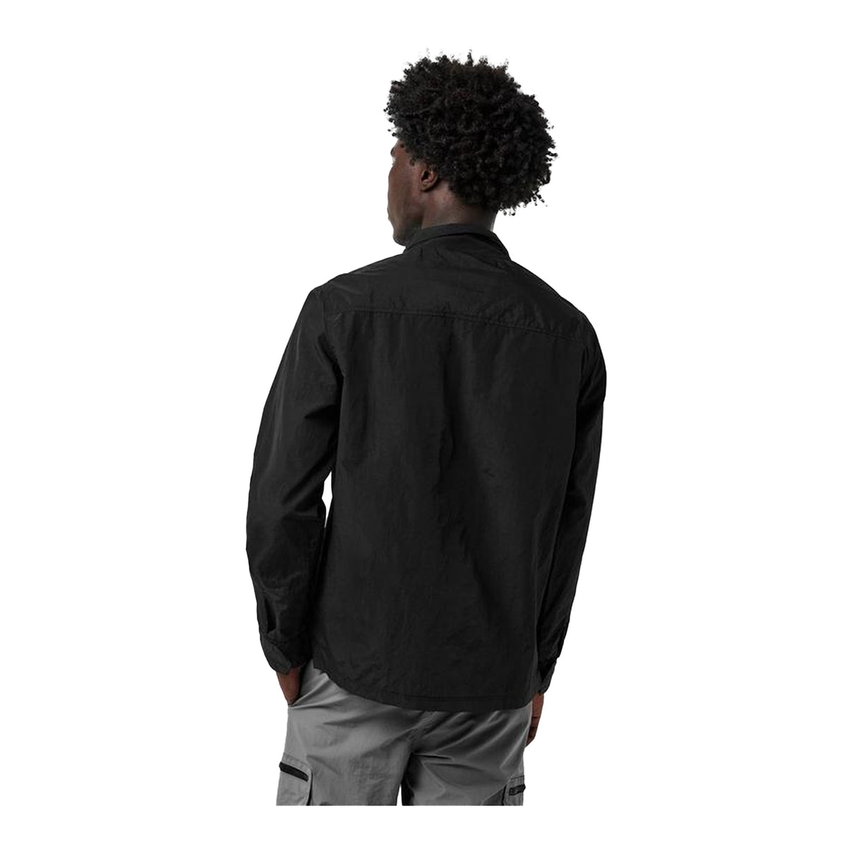 Black - Lifestyle - Nicce Mens Relaxed Fit Long-Sleeved Overshirt