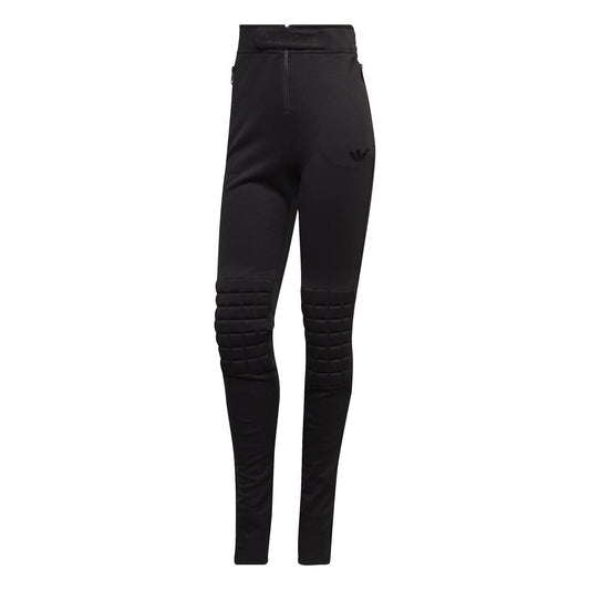 Black - Front - Adidas Womens-Ladies Performance Padded High Waist Tights