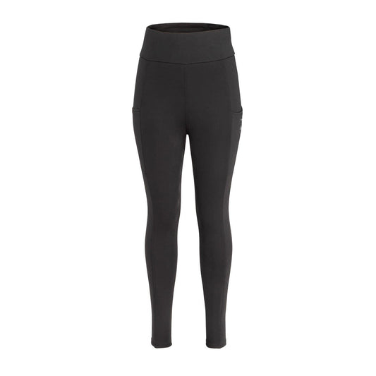 Black - Front - Requisite Womens-Ladies Lightweight Horse Riding Tights