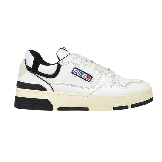 White-Black - Front - Autry Unisex Adult Medalist Leather Trainers