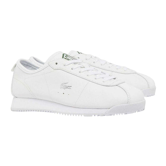 White - Front - Lacoste Womens-Ladies Club Leather Trainers
