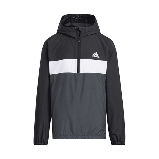 Black - Front - Adidas Childrens-Kids Anorak