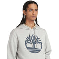 Grey - Lifestyle - Timberland Mens Kennebec River Tree Logo Hoodie