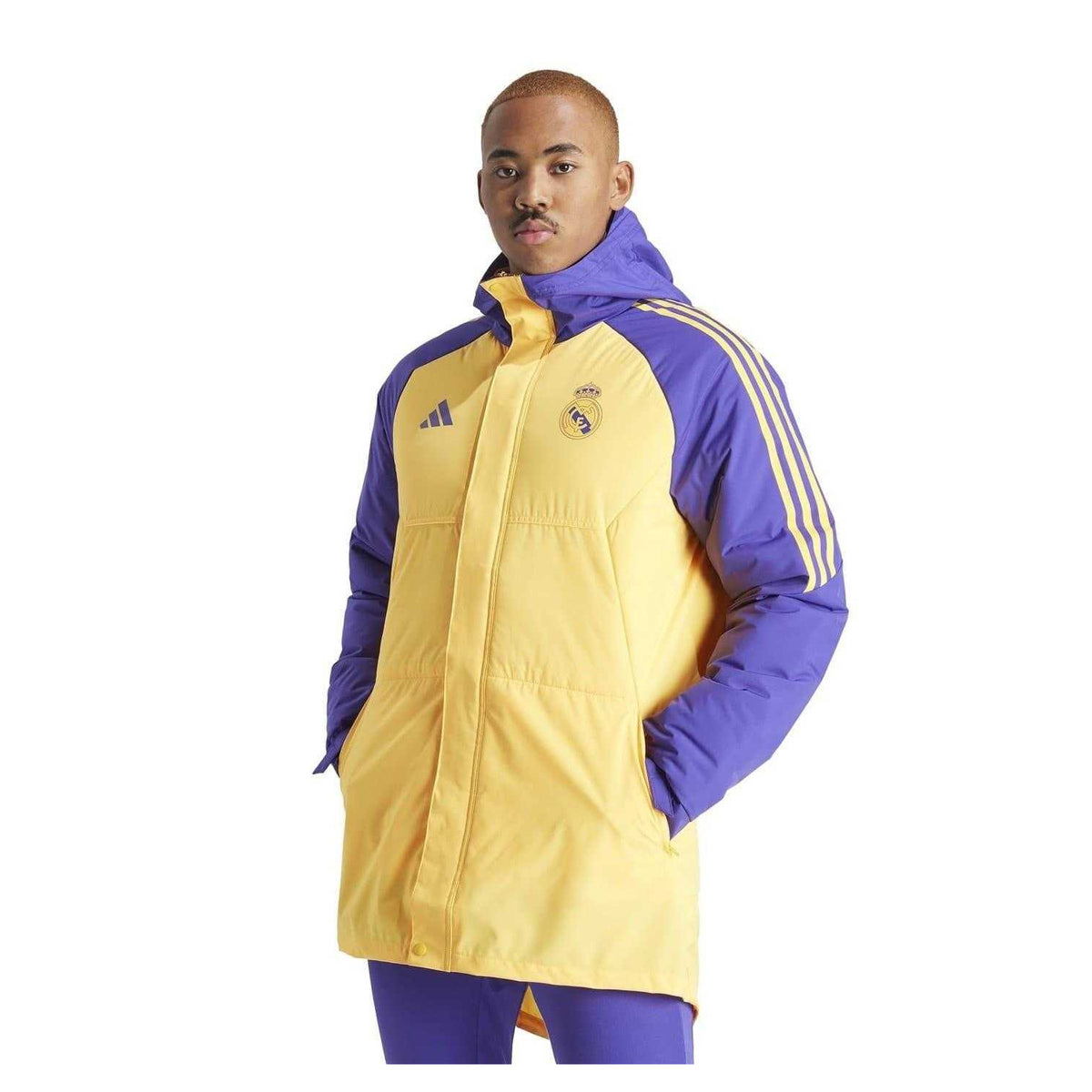 Yellow-Purple - Lifestyle - Adidas Mens Condivo 23 Real Madrid CF Parka