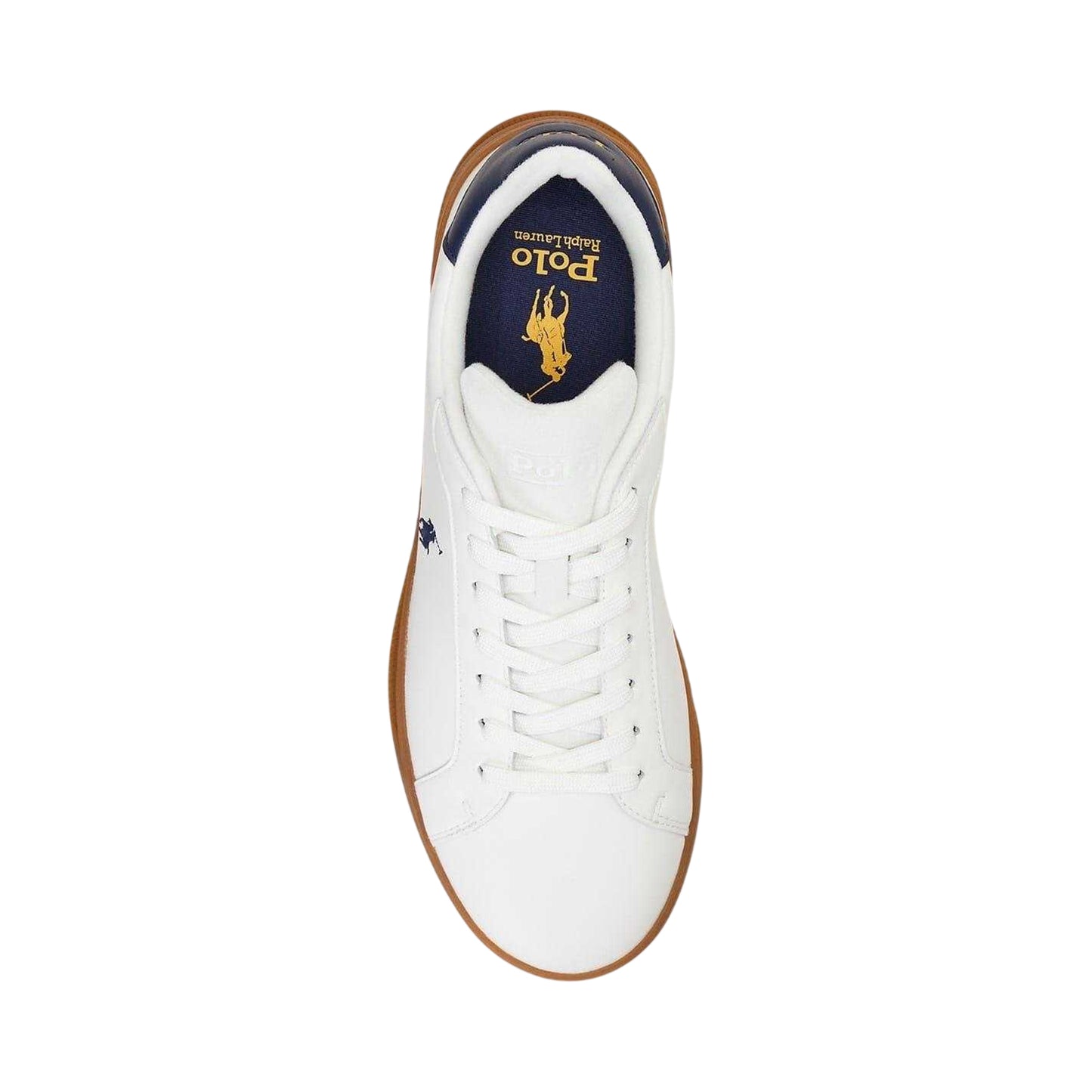 White-Navy - Lifestyle - Ralph Lauren Mens Court II Leather Trainers